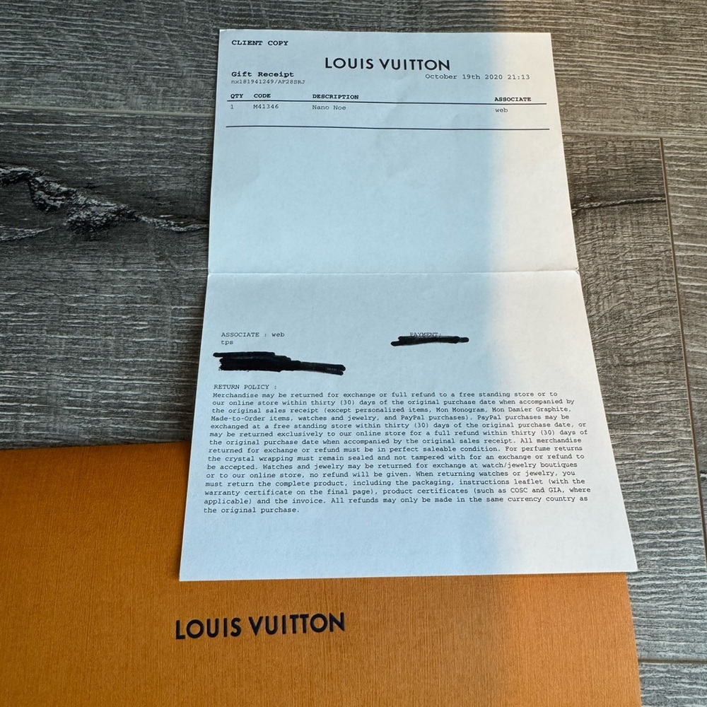 Louis Vuitton 100% authentic Monogram Nano Noe Bag M41346 - Picture 15 of 15